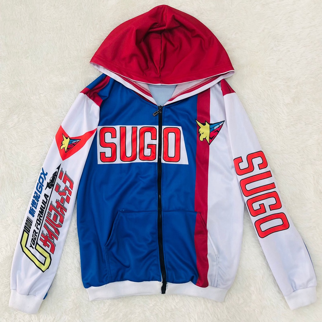 Jaket Sugo Fullprint Anime Manga Future GPX Cyber Formula Jacket
