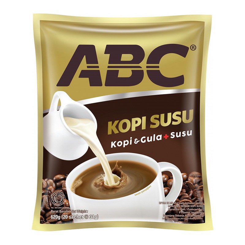 ABC Kopi Susu Bag [20 Sachet / 31 Gram] | Shopee Indonesia