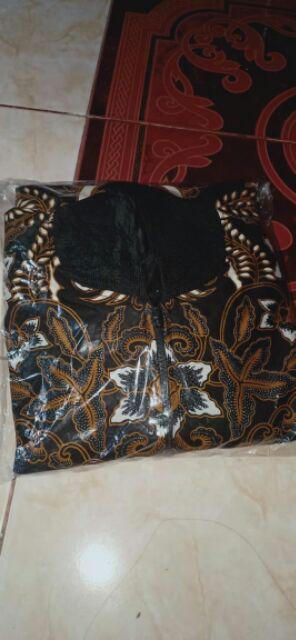 Atasan Kemeja Batik Pria Lengan Panjang Premium Permana 9 Long Full Furing Kharis Batik Solo Ori