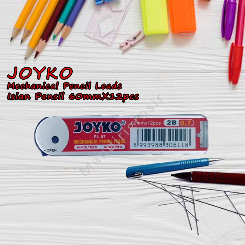 

Mechanical Pencil Leads *Joyko * Isian Pensil * 60mm x 12pcs