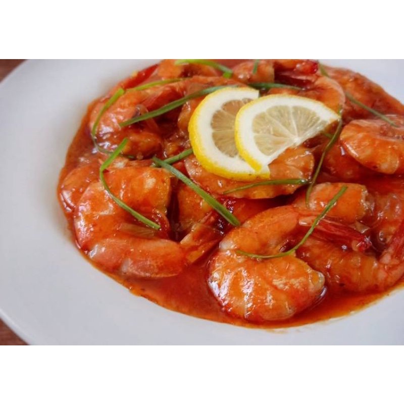 

udang saus tiram seafood fresh segar masak dadakan rasa ajib