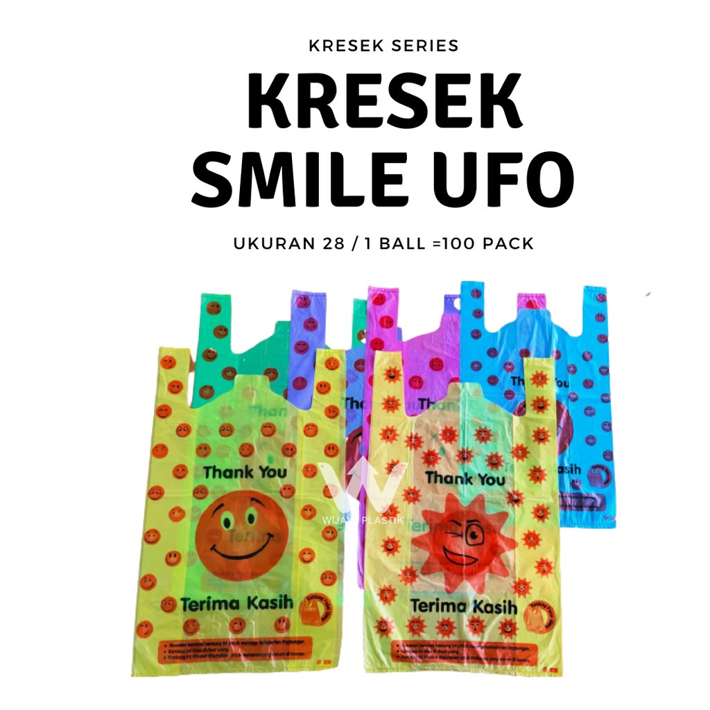 Kantong Kresek Smile Ukuran 28/kresek smile/kantong kresek smile/plastik kresek smile/smile