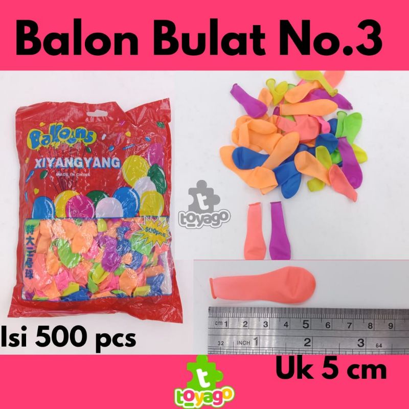 Balon Jari/Balon Air isi 500 Pcs grosir murah