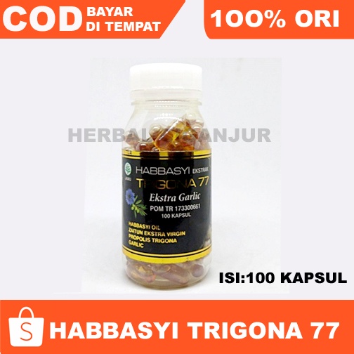 Habbasyi Extra Trigona 77 minyak habbatusauda garlic Propolis Isi 100