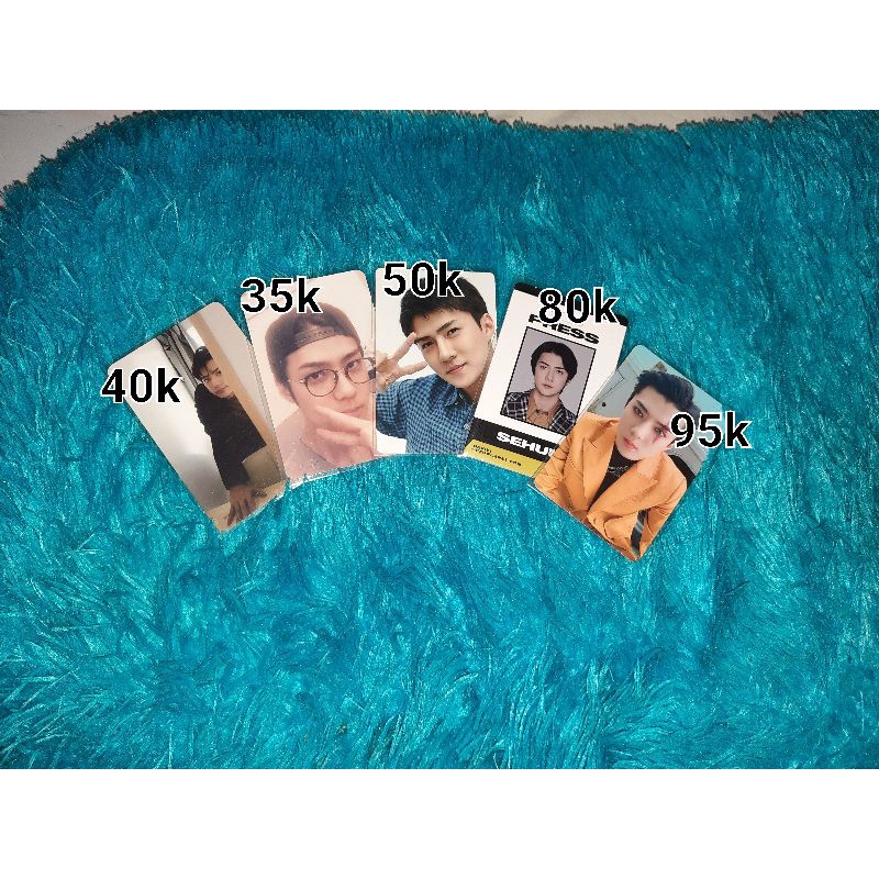 [READY STOCK INDO] PC EXO SEHUN OBSESSION, LET'S GO ELYXION, UNIVERSE, PRESS CARD SEASON'S GREETING 