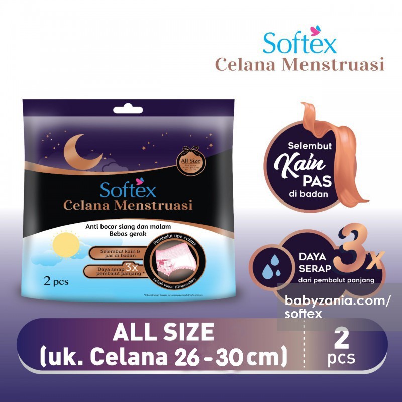 Softek celana dalam menstruasi pembalut