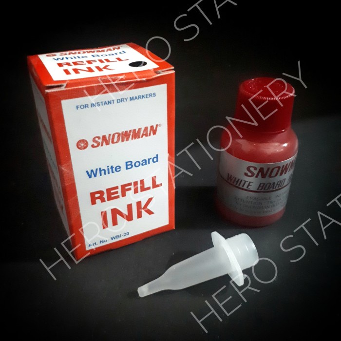 

Lucu Refill Spidol Whiteboard Snowman Tinta Merah Terbatas