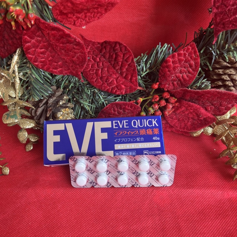 EVE Quick Headache 10 pills ECER (Obat Sakit Kepala) Original Jepang