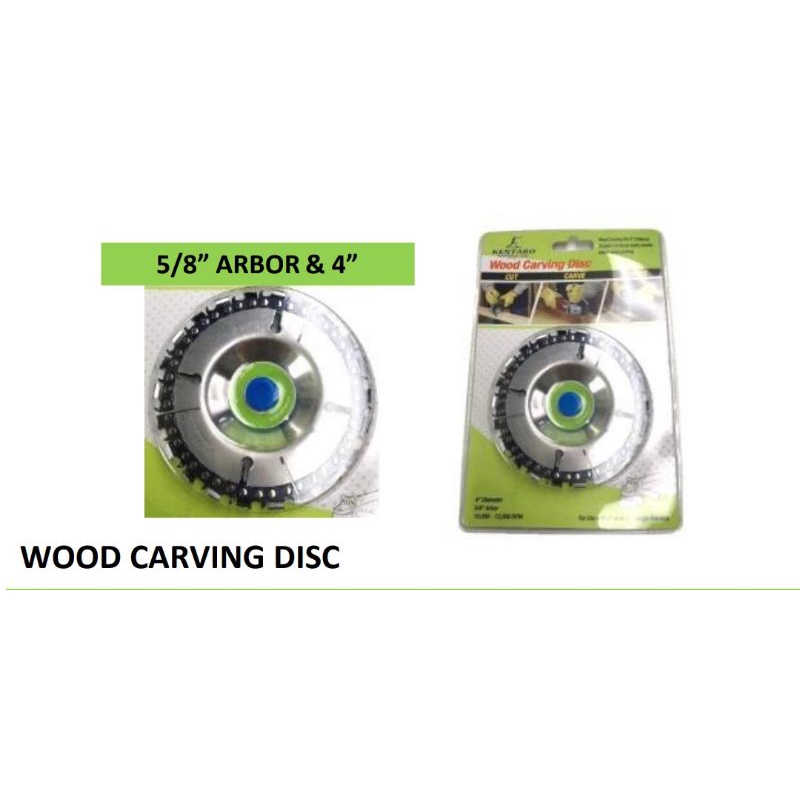 WOOD CARVING DISC 5/8 ARBOR 4&quot; KENTARO