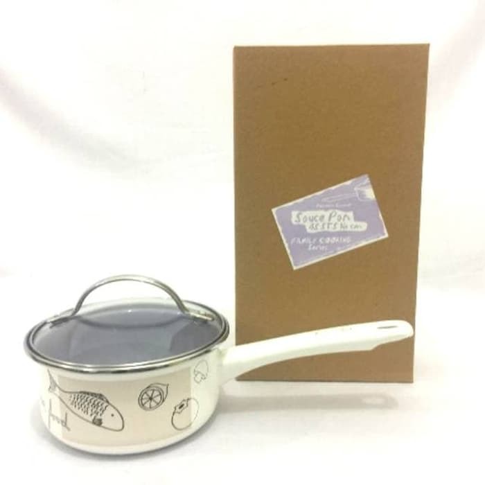Chefina Panci Susu Enamel 16cm sauce pan family cookware