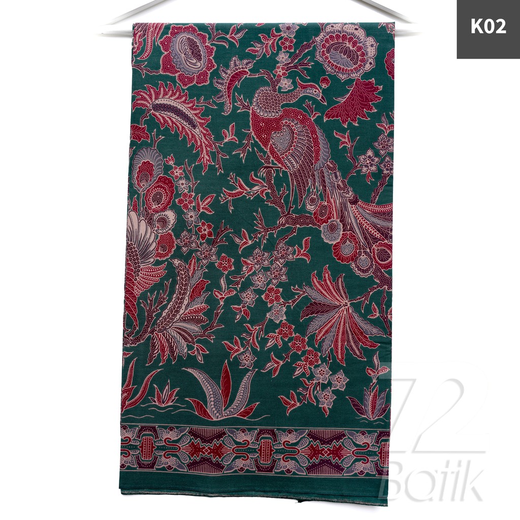 KAIN BATIK PREMIUM Bahan Katun Motif Burung Merak Warna Merah Abang 721391 Cap 72 Jarik Jarit Samping Kebat Panjang Batik Katun Modern Premium Bahan Seragam Batik Pernikahan Kantor Keluarga Murah Kamen Jadi Batik Bali Lembaran