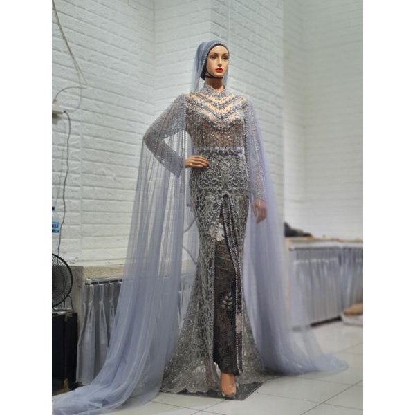 GAUN PENGANTIN SLIM DRES PREMIUN//GAUN BEREKOR  FULL PAYET SEMI JEPANG//GAUN PENGANTIN MEWAH FULL PAYET DAN BRUKAT  TULANG MODERN/ GAUN PENGANTIN MODREN