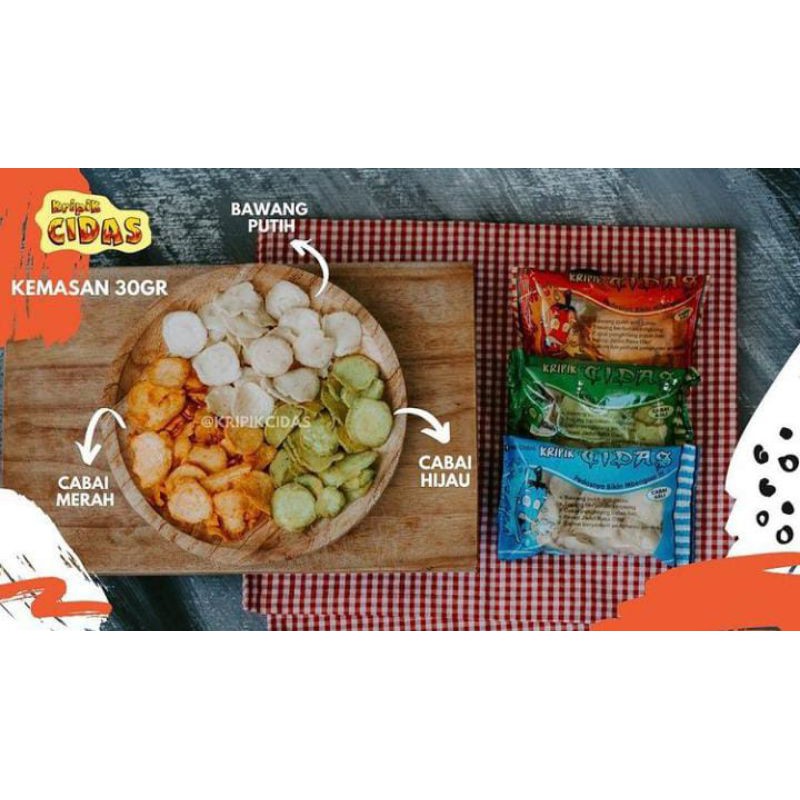 

(12 pcs) Kripik Cidas original