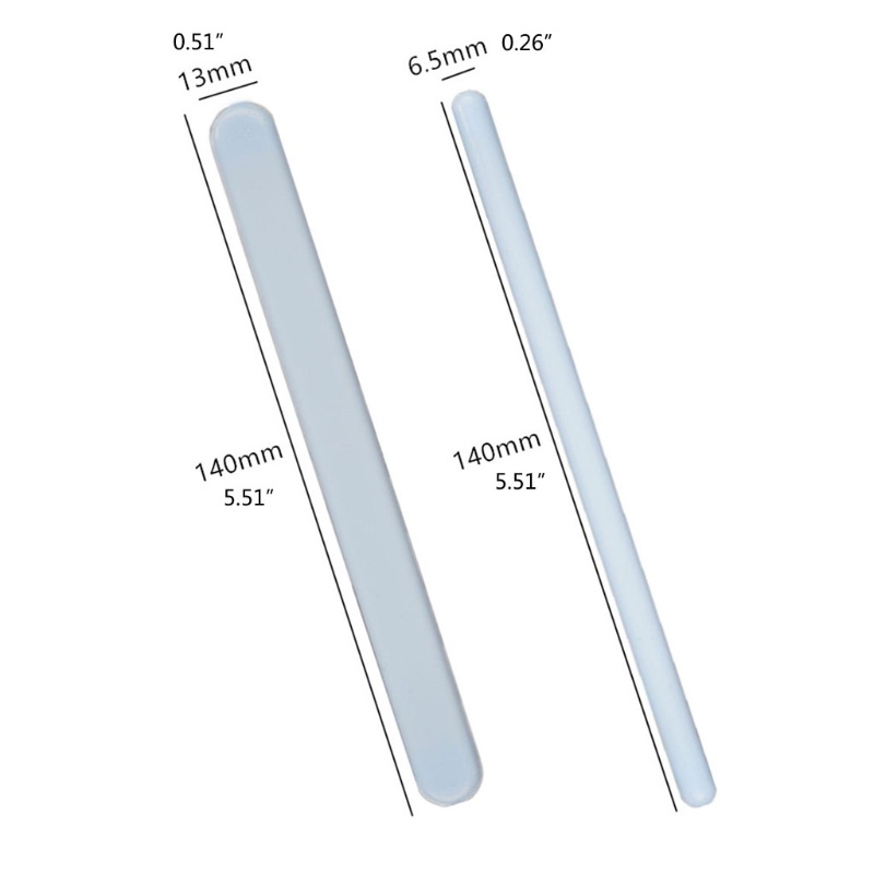 Siy 3 Pcs Stik Pengaduk Epoxy Resin Bahan Silikon Untuk Membuat Masker Wajah Diy