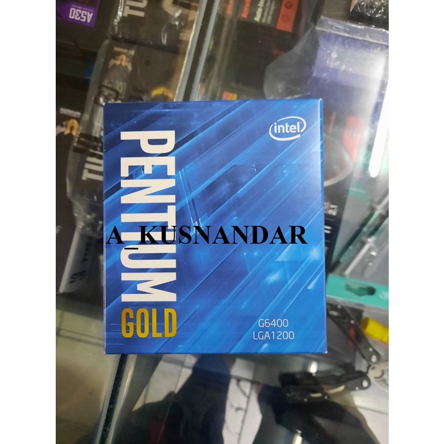 PAKET INTEL PENTIUM GOLD G6400 BOX RESMI + MOTHERBOARD INTEL