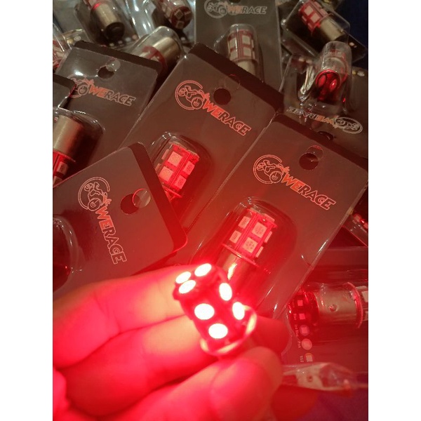 lampu rem led stop lamp mobil motor kaki 2 kedip 13 led 12 volt