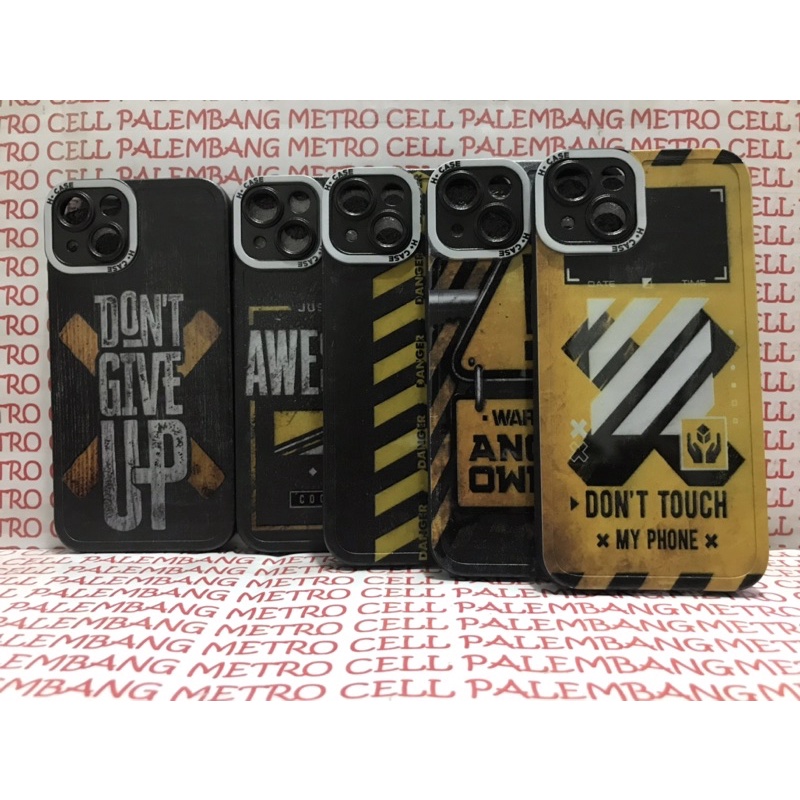 CASE PREMIUM BLACK CAUTION MOTIF PC