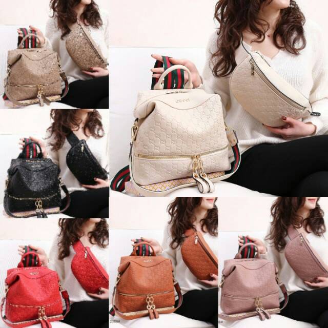 GUCCI EVERLY MULTIFUNGSI SET BUMBAG 2308