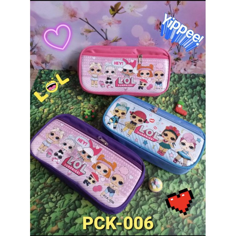 kotak pensil kain TUTUP B T S BT 21/pencil case canvas  B T S BT-21-LOL 2SLETING