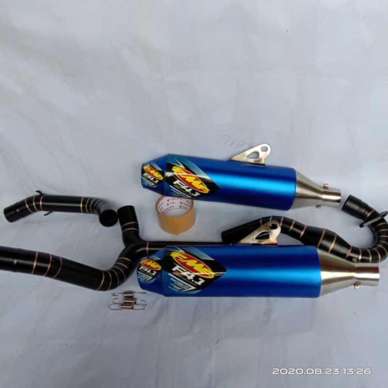 TERMURAH Knalpot Racing KLX 230CC Knalpot dobel selencer KLX 230CC KNALPOT CABANG DUA