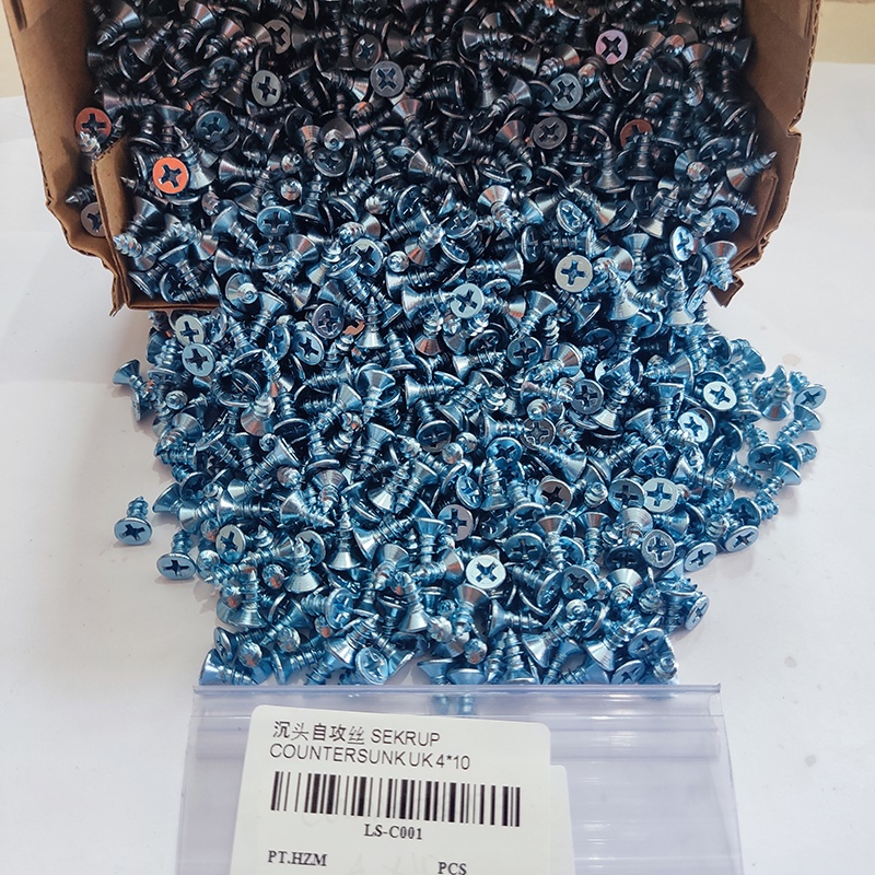 BAUT COUNTERSUNK / Baut JF L  M4 4 x 10 4 x 12 4 x 16 4 x 30 4 x 35 4 x 40 /Baut Verseng / Baut L Fl