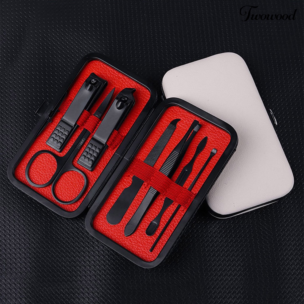 7pcs / Set Gunting Kuku Multifungsi Bahan Stainless Steel Untuk Salon