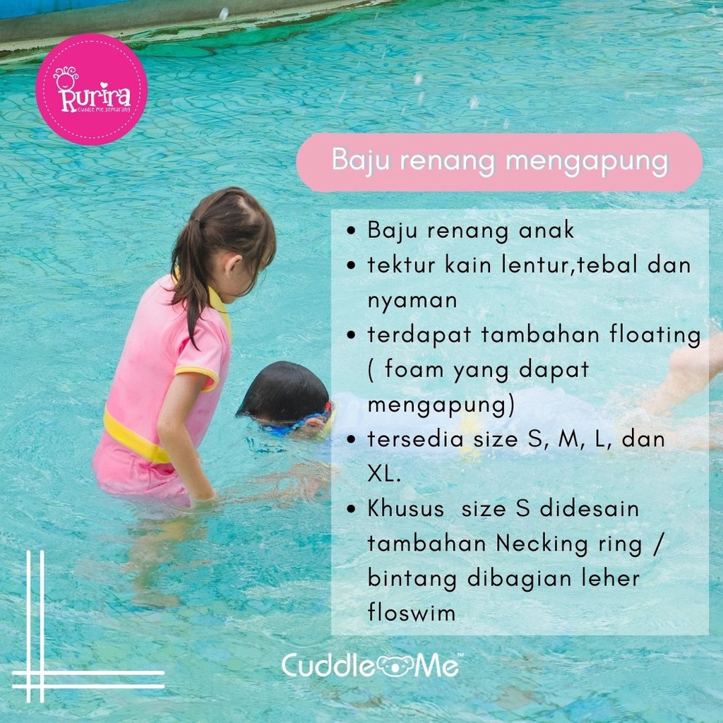 Baju Renang  Apung Cuddleme Floswim Pelampung SNI Aman Nyaman