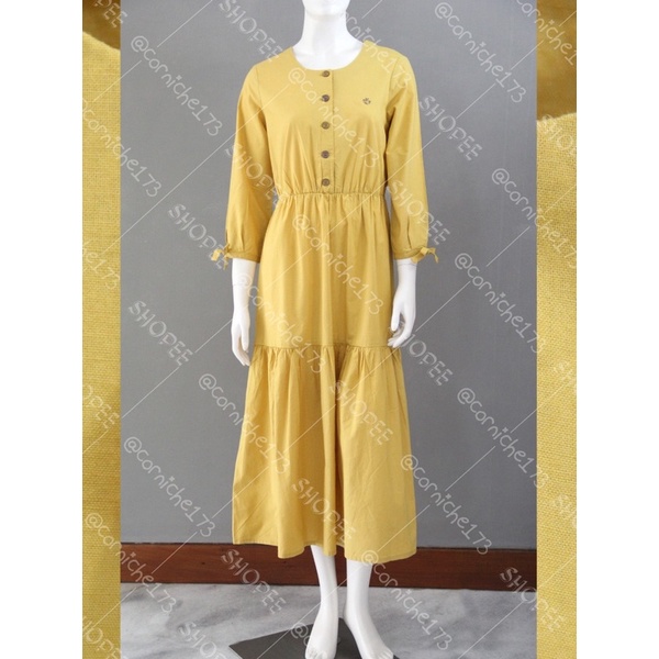 Corniche Nadeera Dress Ochre - TB501450