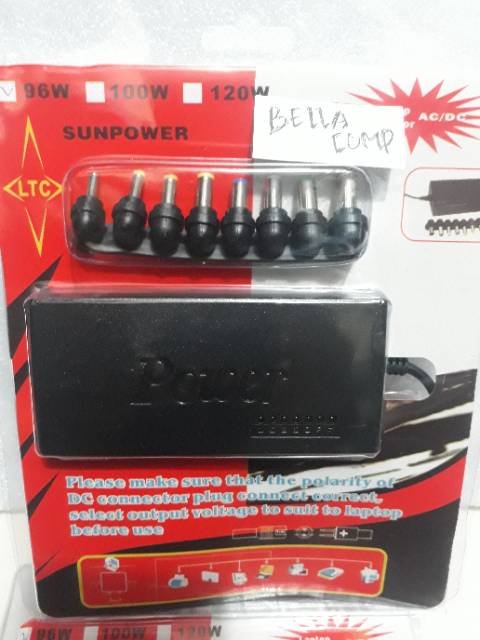 Adaptor Laptop Universal 96W 12/15/16/18/19V 4.5A