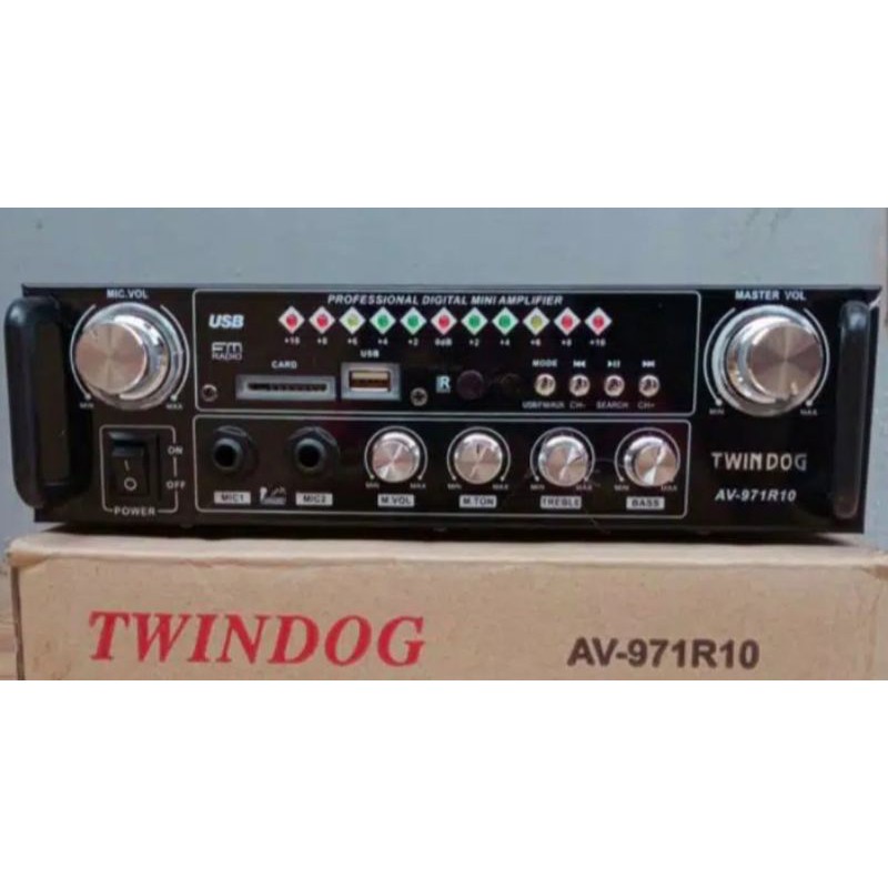 Twin  Dog , TD  , AV 971R10 USB  ,  Twindog , Amply, Ampli  , Amplifier Remote