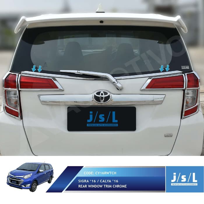 Daihatsu Sigra List Kaca Belakang / Rear Window Trim Chrome