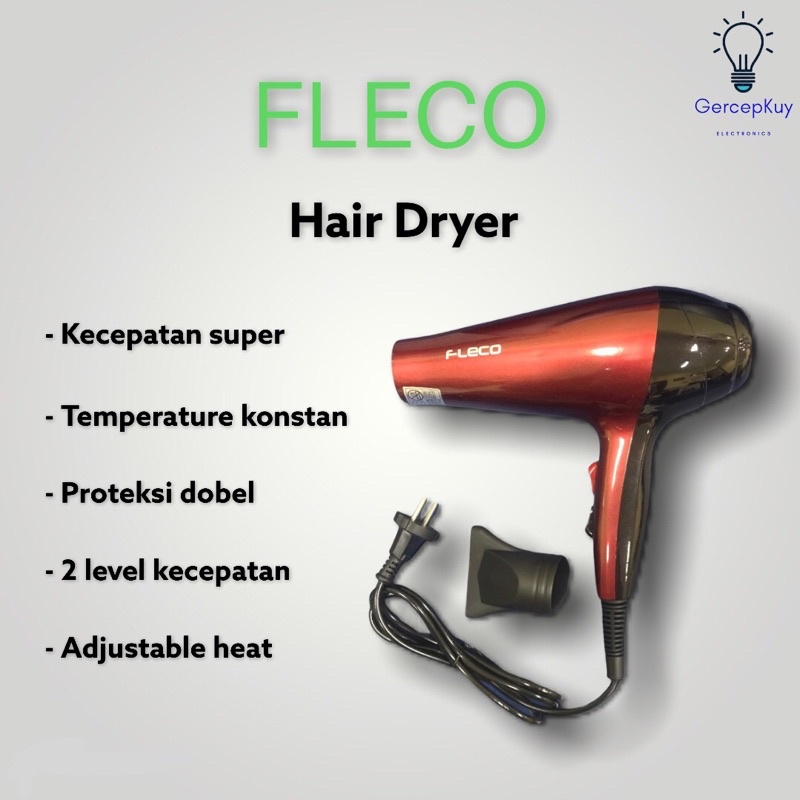 Hair Dryer / Pengering Rambut Panas Dingin Fleco 213A Termurah