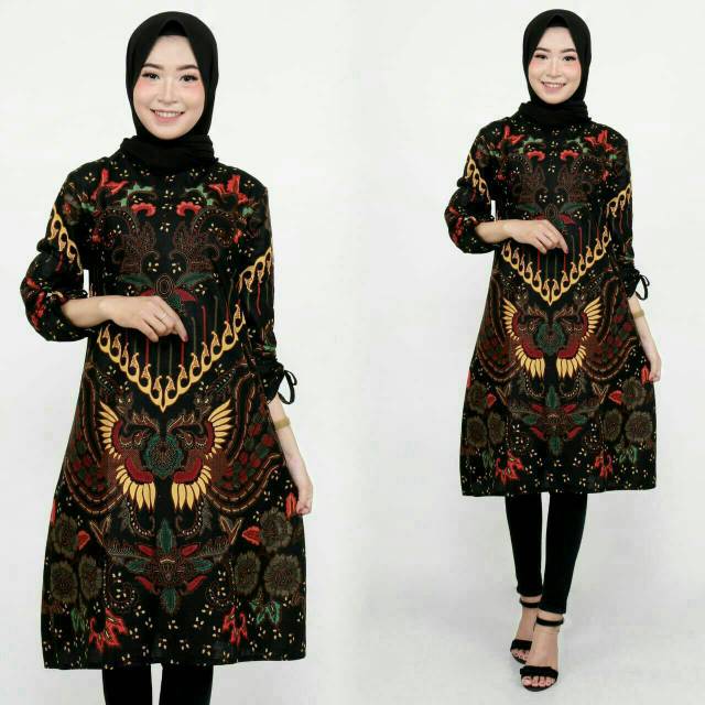 Terlaris SERUT GENES JELITA TUNIC NAVBOR YELBOR WHITBOR CREAMBOR TUNIK BATIK MODERN HRB030 DOLBI dol