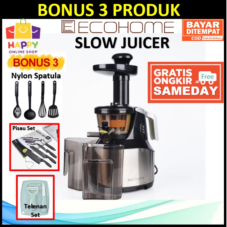 ECOHOME Slow Juicer ESJ 999 Garansi Resmi 1 Tahun Shopee Indonesia