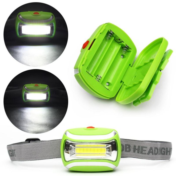 Headlamp Flashlight Lampu Kepala Waterproof LED 3 Modes Headlight