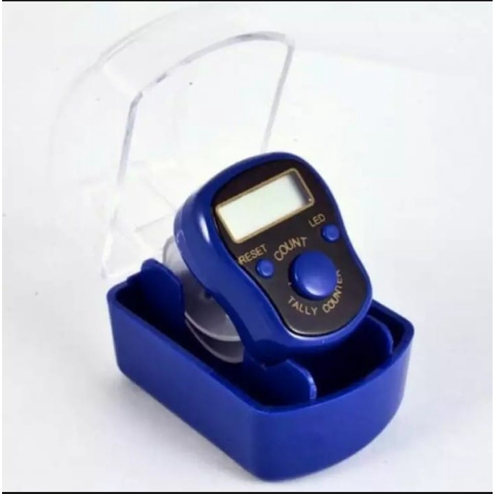 [BISA COD] Tasbih Digital LED Finger Counter Alat Hitung Digital Zikir Cincin (SXH5136) Dengan Kotak