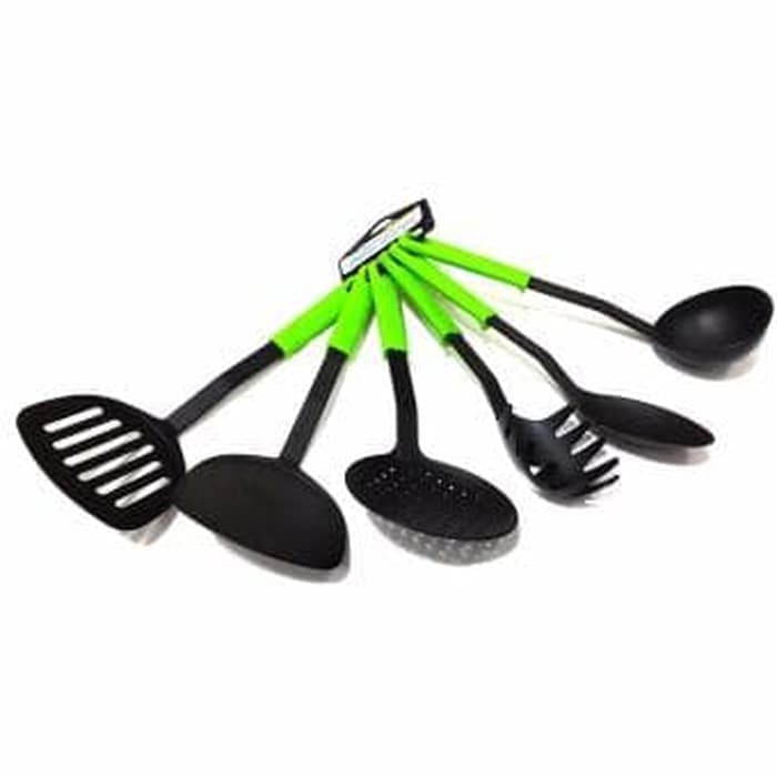 [600gr] H035 | NYLON KITCHEN TOOLS SET 6 PCS / SUTIL SPATULA SET ALAT MASAK-2
