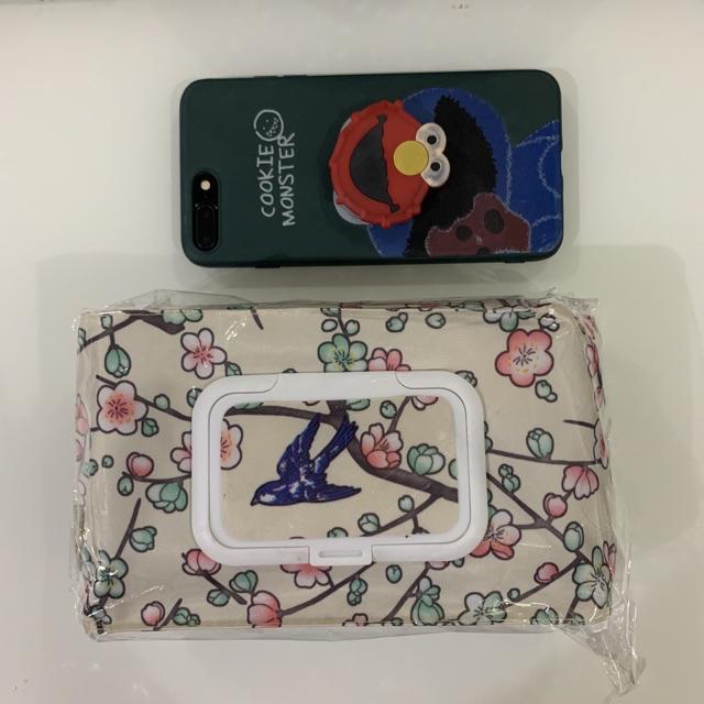 Tempat Tissue Basah Dan Kering 2in1 3in1 4in1 Bunga Krem