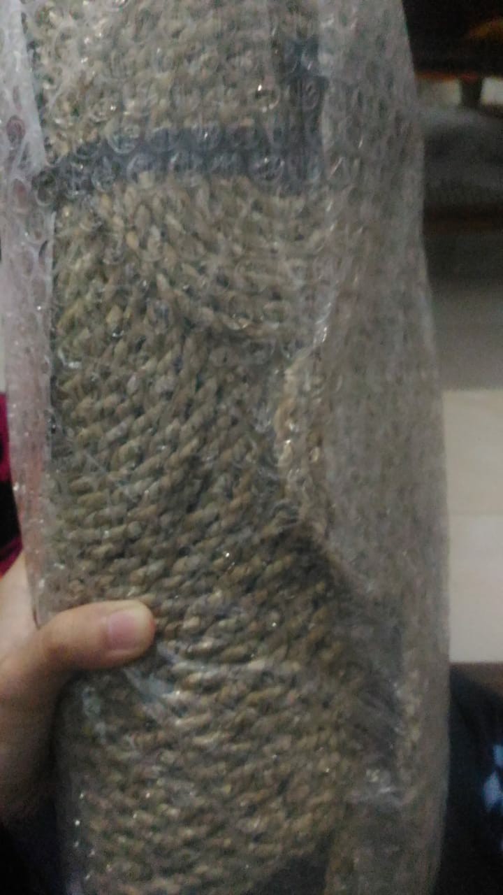 Rug Seagras Matahari D70 Cm/ Karpet Bulat Anyaman/ Dekorasi Boho / Alas Tikar