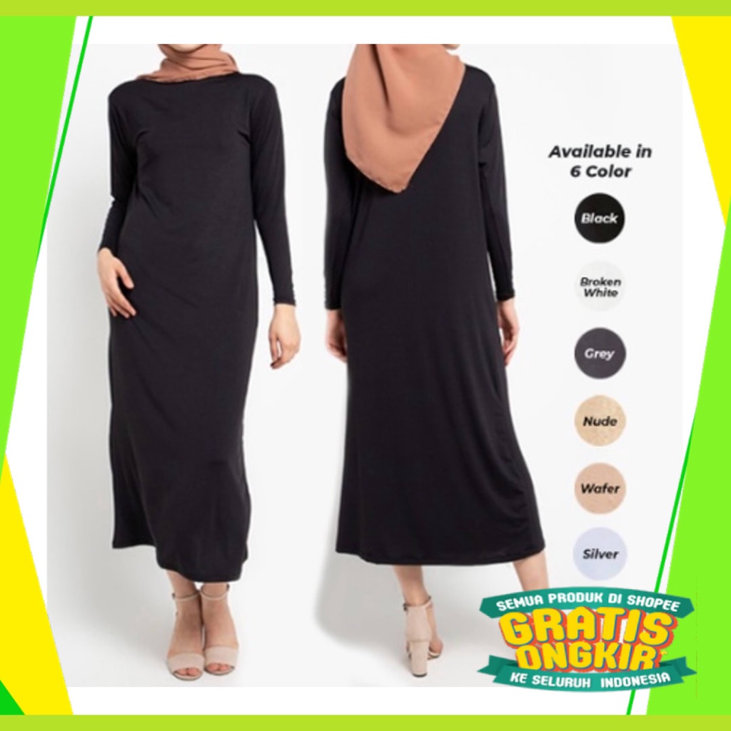 Maxi Hijau ijo Green Lumut Stabilo Lemon Jotol Botol /  MANSET GAMIS PANJANG BAJU MANSET GAMIS YUKEN