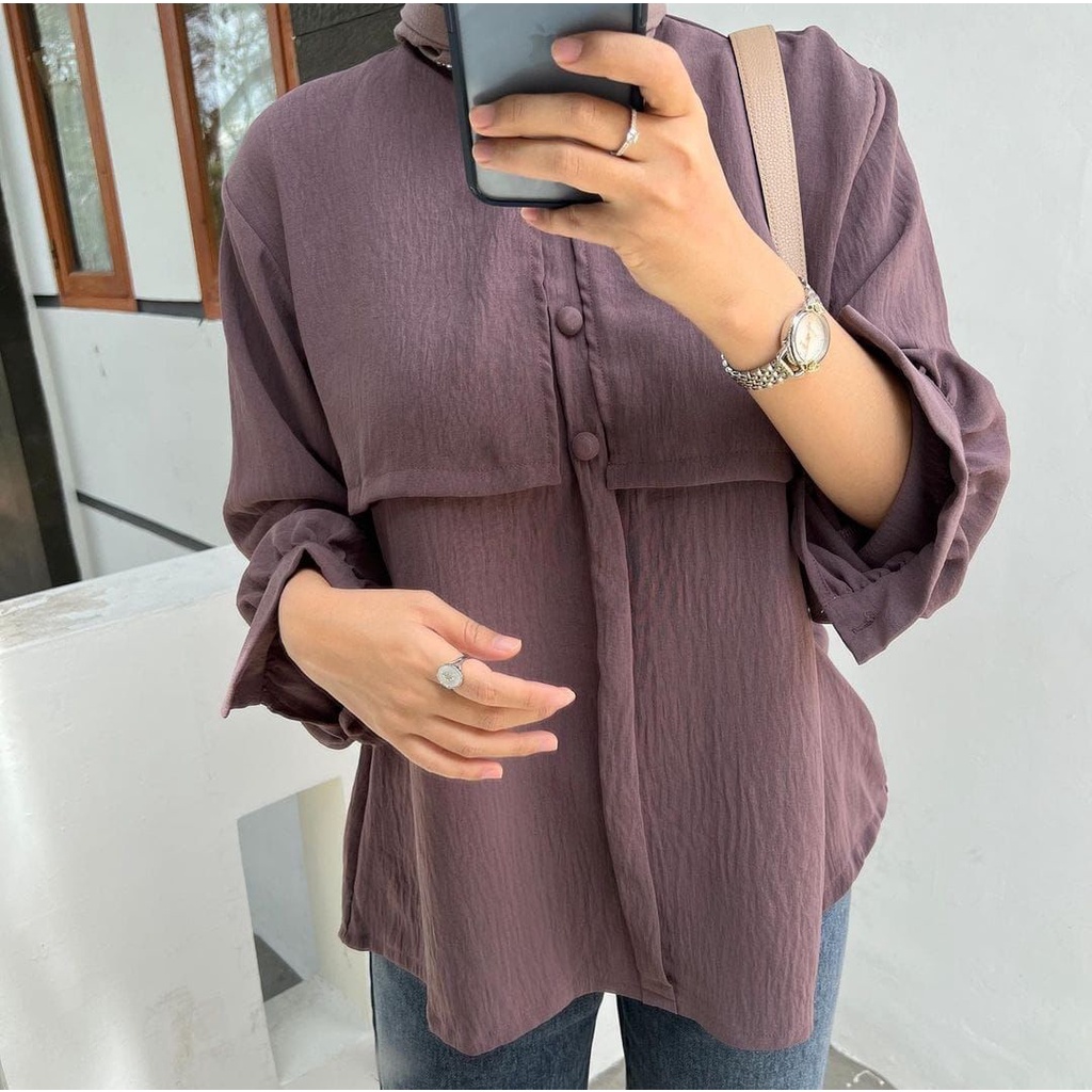 NONY BLOUSE WANITA PREMIUM AIRFLOW CRINCKLE DEODORA RAYON