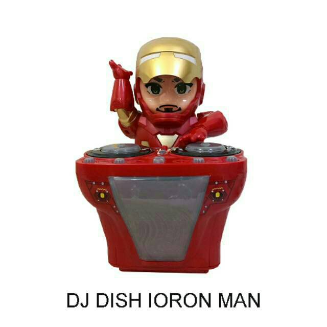 Mainan Robot Dance DJ Ironman Dengan Musik Dan Lampu