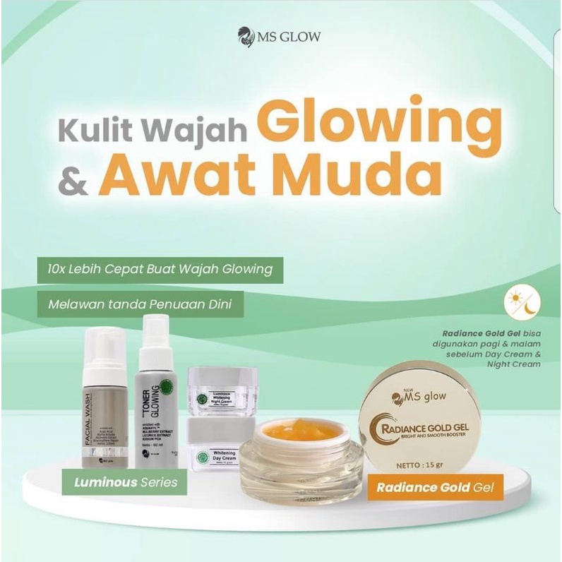 Paket luminous feat Radian gold || MS GLOW