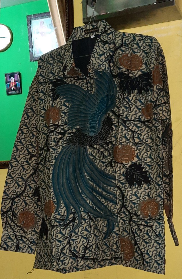 Kemeja Batik Pria Panjang Cendrawasih Ijo Full Furing