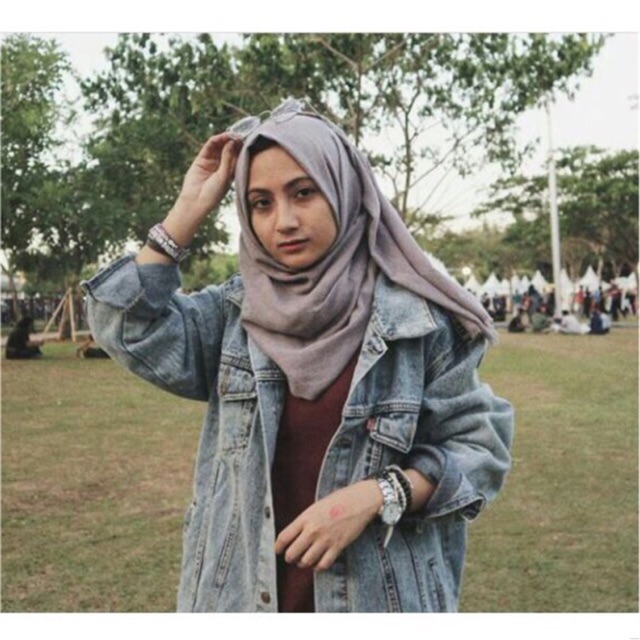 Jaket jeans unisex oversize sandwash blue (MUDA)