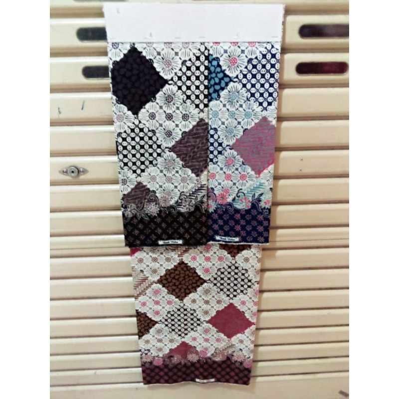 Bahan Batik Sutra Foil / Kain Batik Foil Semi Sutra Per 1/2meter = 50 cm = 0,5 m