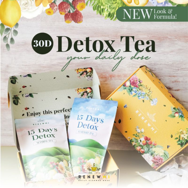 

30 Days RenewMI Detox Tea - Teh Diet Alami Natural
