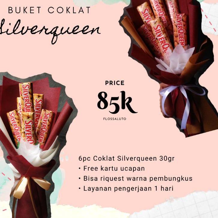 

{J-INI) {☀) Buket Coklat Silverqueen / kado pacar / kado sahabat / hadiah segala acara {langsung kirim)