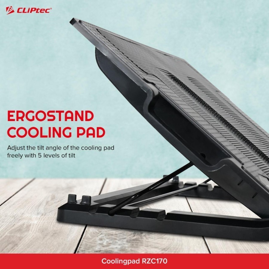 Notebook Cooling Pad CLIPtec RZC170 Ergostand 14&quot; - CLIPtec RZC 170