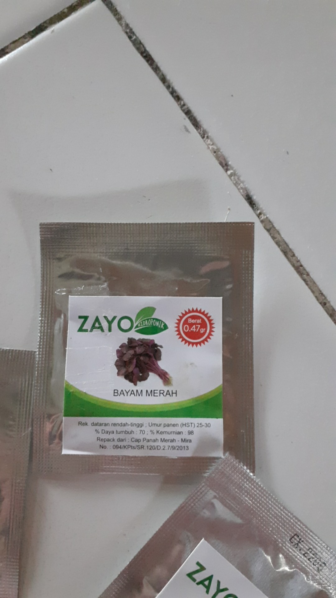 Benih Bayam Merah - Bibit Bayam Merah - Benih Bayam Merah Zayoseed
